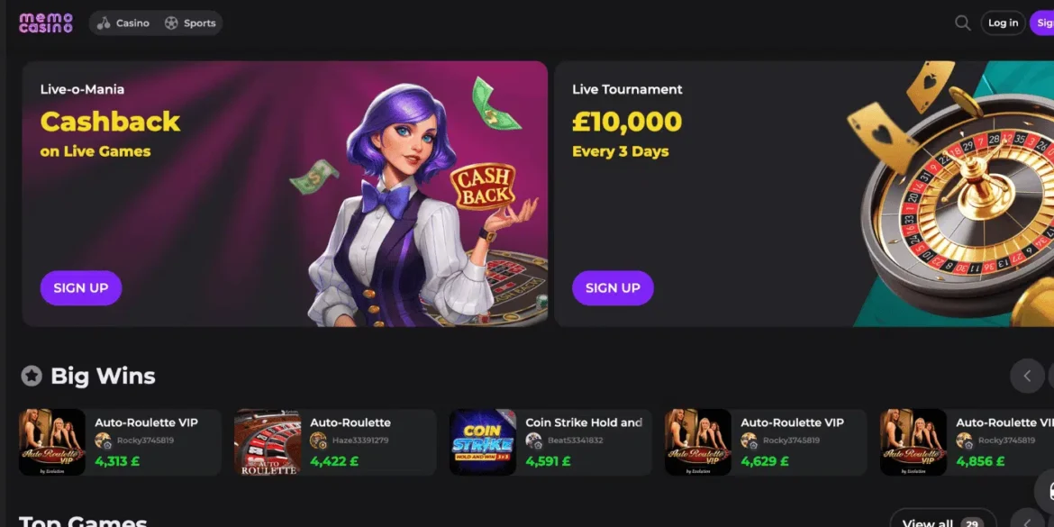 How to Register and Log In to Memo Casino